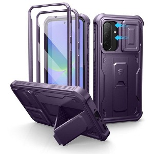 Dexnor for Samsung Galaxy A36-5G Case, [2 Front Frame] [Built-in Magnetic Slide Camera Cover & Kickstand] with Screen Protector - 1 of 3