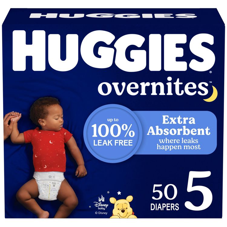 Huggies Overnites Nighttime Baby Diapers – (Select Size and Count), 1 of 12
