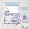Bacati - Isabella Paisley Aqua/Lilac/Purple Musical Mobile - 4 of 4