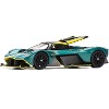 Aston Martin Valkyrie Green Metallic with Carbon Top 1/64 Die Cast Model Car by Pop Race - 2 of 3