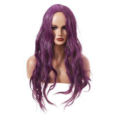 Unique Bargains Women's Curly Wigs 28" with Wig Cap