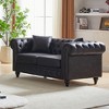 SKRAN Chesterfield Sofa with Rolled Arms 3 Seater with Button Design and for Apartment,Living Room - 2 of 4