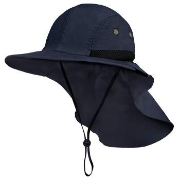 Sun Cube Wide Brim Sun Hat Adults, Fishing Hats Sun Uv Protection, Hiking  Bucket Hat Safari Beach Boonie, Upf 50+ (navy) : Target