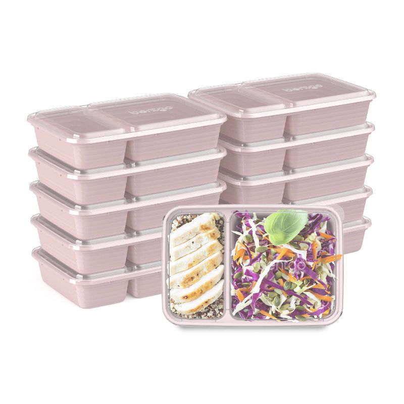 Bentgo Meal Prep 2-Compartment Container, Reusable, Durable, Microwavable - 3 Cup/10pk, 1 of 10