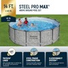 Bestway Steel Pro MAX Round Above Ground Swimming Pool Set with Metal Frame Filter Pump, Ladder, and Cover - 2 of 4