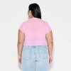Women's Printed Cap Sleeve Ruff-Collar Blouse - Wild Fable™ - 3 of 3