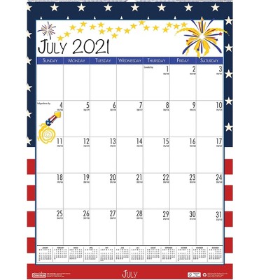House of Doolittle 2021-2022 16.5"x12" Academ Wall Calendar Seasonal Holiday Depictions 3395-22