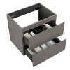 DOMETOUR Alice-30W-102,Wall mount cabinet WITHOUT basin, Gray color, With two drawers, Pre-assembled - 4 of 4