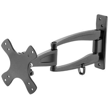 Monoprice Full-Motion Articulating TV Wall Mount Bracket For TVs 13in to 27in | Max Weight 33lbs, VESA Patterns Up to 100x100 - Stable Series