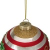 Northlight 4" Red Glittered Holly Berries Glass Christmas Ornament - 3 of 4
