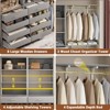 Aheaplus Closet System with 8 Drawers, Walk-in Wardrobe Organizer with 4 Hanging Rods - 4 of 4