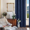 Deconovo Silver Pattern Blackout Curtains Grommet Top (2 Panels) - 2 of 4