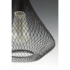 Progress Lighting Mesh 1-Light Mini Pendant, Antique Bronze, Open Cage Frame, Steel Material, Incandescent, Dry Rated - 2 of 4