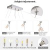 Ludomide Crystal Rectangular Chandelier Raindrop Hanging Pendant Light Fixture - 4 of 4