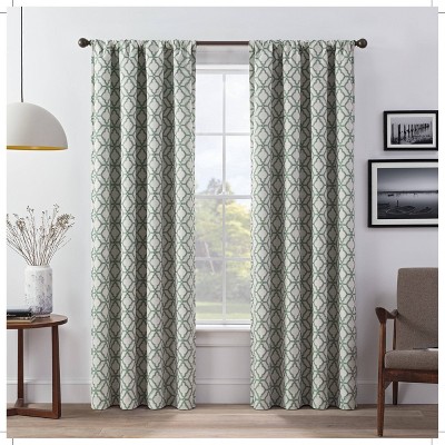 sage green curtains with grommets