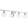 Elegant Lighting Collier 4 light Chrome and Clear glass Wall sconce - 4 of 4