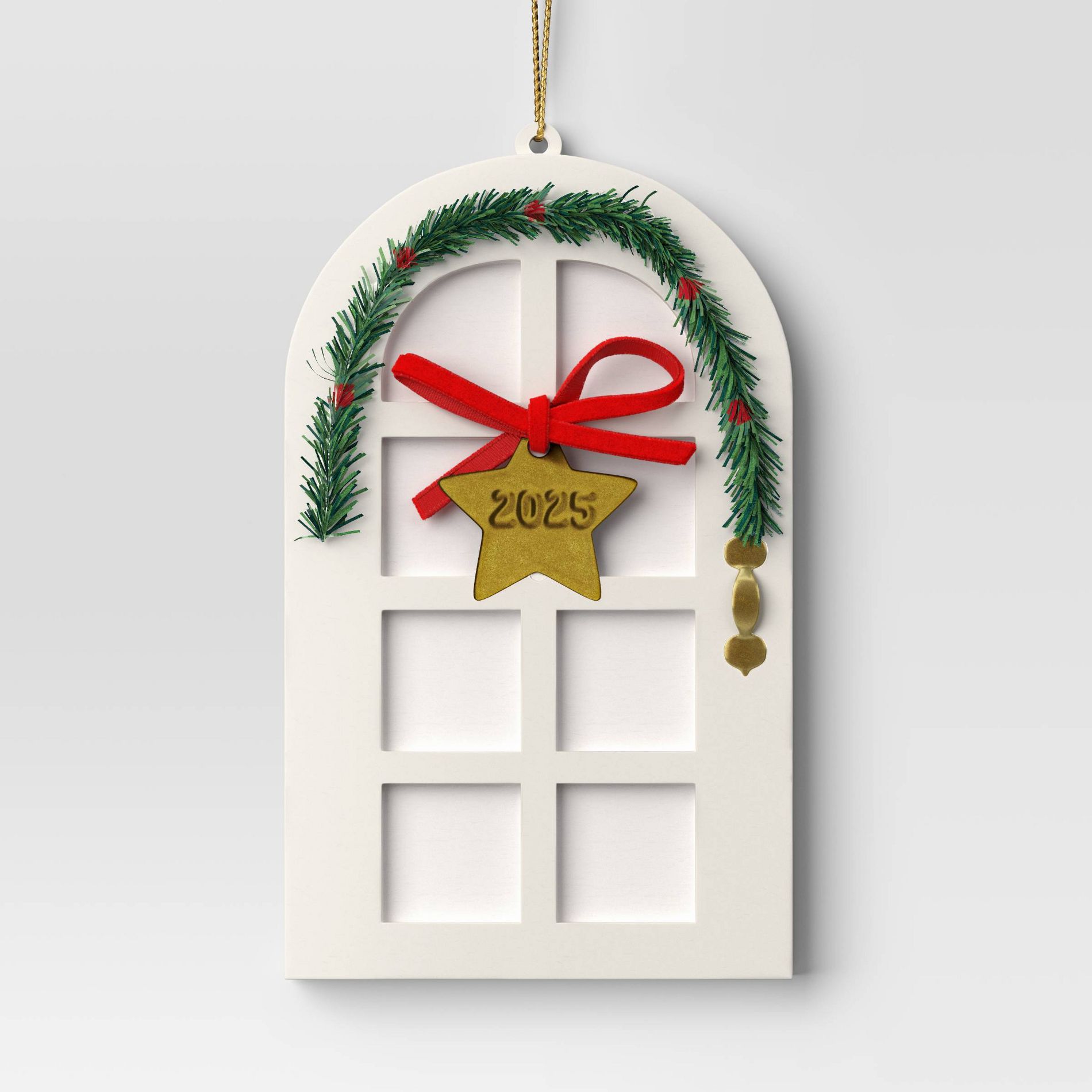 Christmas Wood Door Ornament White - Wondershop™