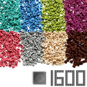Creative QT Pixel Bricks Mosaic Kit, 8 Bright Colors, 1x1 Build Bricks, 1600 Pieces, Nano Blocks Art Set for Kids & Adults - 1 of 4