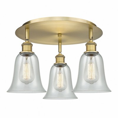 Hanover - 3 Light Flush Mount In Industrial Style-9.88 Inches Tall and 18 Inches Wide