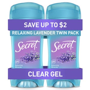Secret Fresh Clear Gel and Deodorant for Women - Relaxing Refreshing Lavender - 2.6oz - 1 of 4