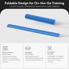 BalanceFrom 9 Foot Folding Balance Gymnastics Beam with Anti Slip Bottom and Carrying Handles for Rehabilitation, Recovery, and Gymnasts, Blue - 2 of 4