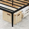 Bed Frame Heavy Duty Metal Mattress Foundation Platform Sturdy Steel Slat Support Queen Bed Frames No Box Spring Needed Easy to Assembly Noise Free - 2 of 4