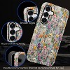 BONGEEK Case Compatible with Samsung Galaxy S25,Scratch Resistant Hybrid 2-Layer Hard Shell Bright Phone Case, Bloom Floral Halloween - 3 of 4