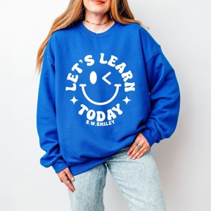 Simply Sage Market S.W.Smiley Let's Learn Today Circle Sweatshirt - 1 of 4