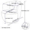 Teddy Fabric Swivel Barrel Accent Chair,Modern Upholstered Armchair,25.6"W for Living Room Bedroom Lounge-Baofuwish - 4 of 4