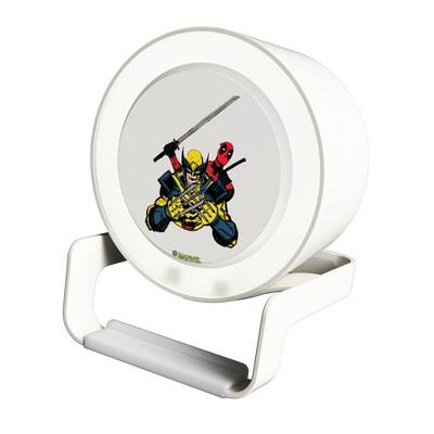 Keyscaper Marvel Deadpool Wolverine Badge Night Light Charger and Bluetooth Speaker