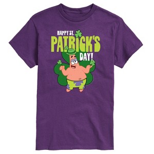 Men's - SpongeBob Squarepants - Happy St. Patricks Day Short Sleeve Graphic T-Shirt - 1 of 4