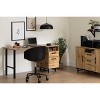 South Shore Melamine Desk Nordik Oak: Laminated Workstation with Storage, Adult Assembly - 2 of 4