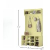 Fontoi Hall Trees, Hall Tree with Bench and Shoe Storage, Freestanding Coat Rack with Seating for Entryway Home Office, Brown, 15.8"*70.9"*39.4" - 2 of 4
