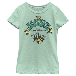 Girl's Lost Gods Alaska The Last Frontier Mountains T-Shirt - 1 of 4