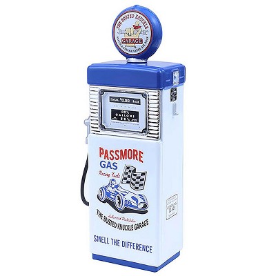1951 Wayne 505 Gas Pump "Busted Knuckle Garage" White and Blue "Vintage Gas Pumps" Series 17 1/18 Diecast Replica by Greenlight