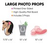 Big Dot of Happiness Kentucky Horse Derby - Fascinator Hat, Mint Julep, and Horse Decorations - Horse Race Party Large Photo Props - 3 Pc - 3 of 4