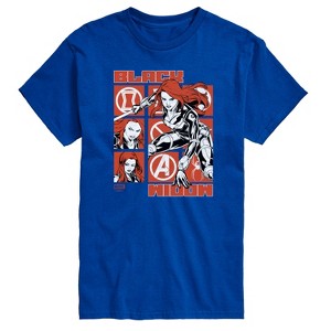Men's - Marvel - Black Widow Grid Short Sleeve Graphic T-Shirt - 1 of 4