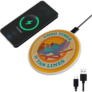 Disney Lilo and Stitch Wireless Charging Pad - Universally Compatible Qi-Enabled Charging Station for All Phones - 1 of 4