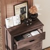 NicBex 5 Wide Drawers Dresser,Retro Dressers with Original Wood Pattern,Minimalist Chest of Drawers for Bedroom,Living Room,Hallway,Storage Cabinet - 3 of 4