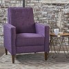 Modern Recliner Chair with Button Tufted Back,Push Back Accent Chair with Tapered Wood Legs-Masion Boucle - 3 of 4