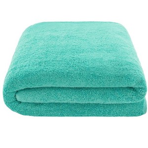 American Soft Linen 100% Cotton Turkish Oversized Bath Towel Sheet, 40x80 inches Extra Large Bath Towel Sheet - 1 of 4