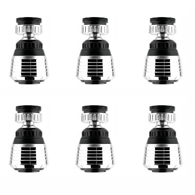Attop Ultimate 6-Piece Bulk Bundle: 360° Faucet Aerators for Whole Home, Economical Water-Saving Solution for Kitchen & Bath