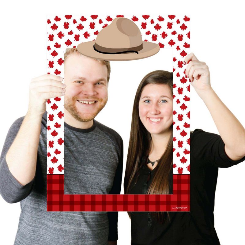 Big Dot of Happiness Canada Day - Canadian Party Selfie Photo Booth Picture Frame & Props - Printed on Sturdy Material, 3 of 7