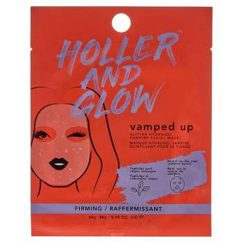Holler and Glow Vamped Up Glitter Hydrogel Vampire Facial Mask - 0.78oz