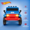 Hot Wheels 12V Kids Ride-On Car – Rechargeable Battery, LED Headlights, Forward/Reverse, Press-Button Start, Contoured Seat - 2 of 4