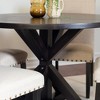 5-Piece Dining Set with Cross-Buck Table and 4 Stylish Chairs - 4 of 4