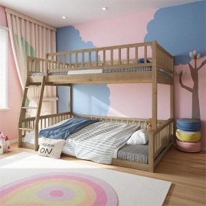 Merax Full XL Over Queen Bunk Bed with Ladder - 1 of 4