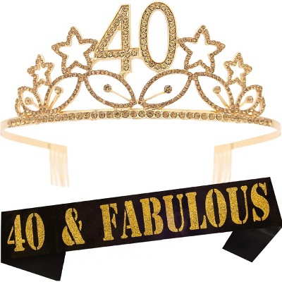 40th sash store and tiara