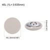 Unique Bargains Metal Shank Round Cloth Covered DIY Sewing Buttons 20 Pcs - 2 of 4