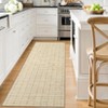 Washable Area Rugs Modern Plaid Indoor Floor Carpet with Non-Slip Backing Stain-Resistant Soft Low Pile Rugs for Living Room - 2 of 4